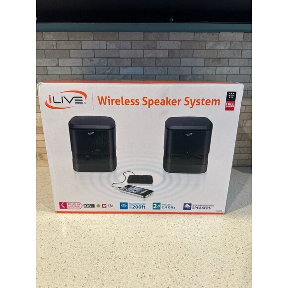 iLive ISA30B - Speaker system - wireless‎ new open box - Picture 1 of 4